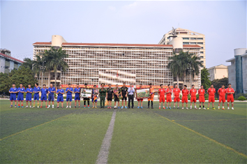 GIAO HỮU BÓNG ĐÁ GIỮA HAI CLB BÓNG ĐÁ TRƯỜNG ĐẠI HỌC ĐIỆN LỰC VÀ HỌC VIỆN KỸ THUẬT QUÂN SỰ