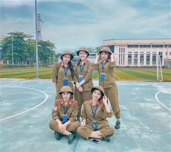 Nắng thao trường tại CS2 trường Đại học Điện Lực